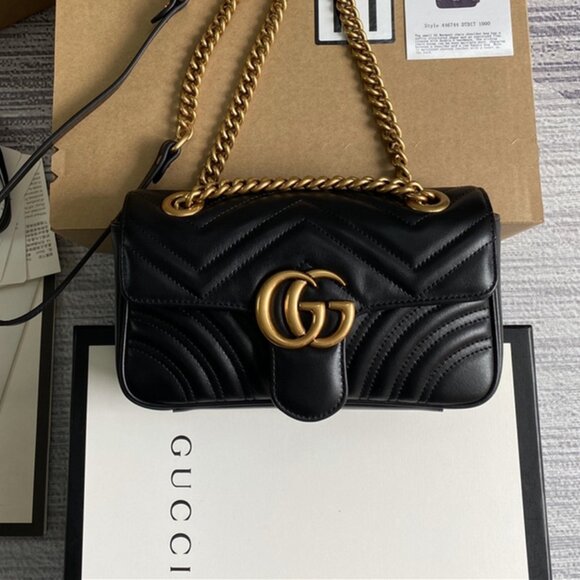 Gucci GG Marmont Mini Shoulder Bag - Picture 1 of 7